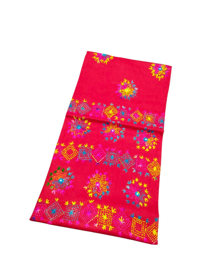 Red colour Afghani work collection 1pc shirt