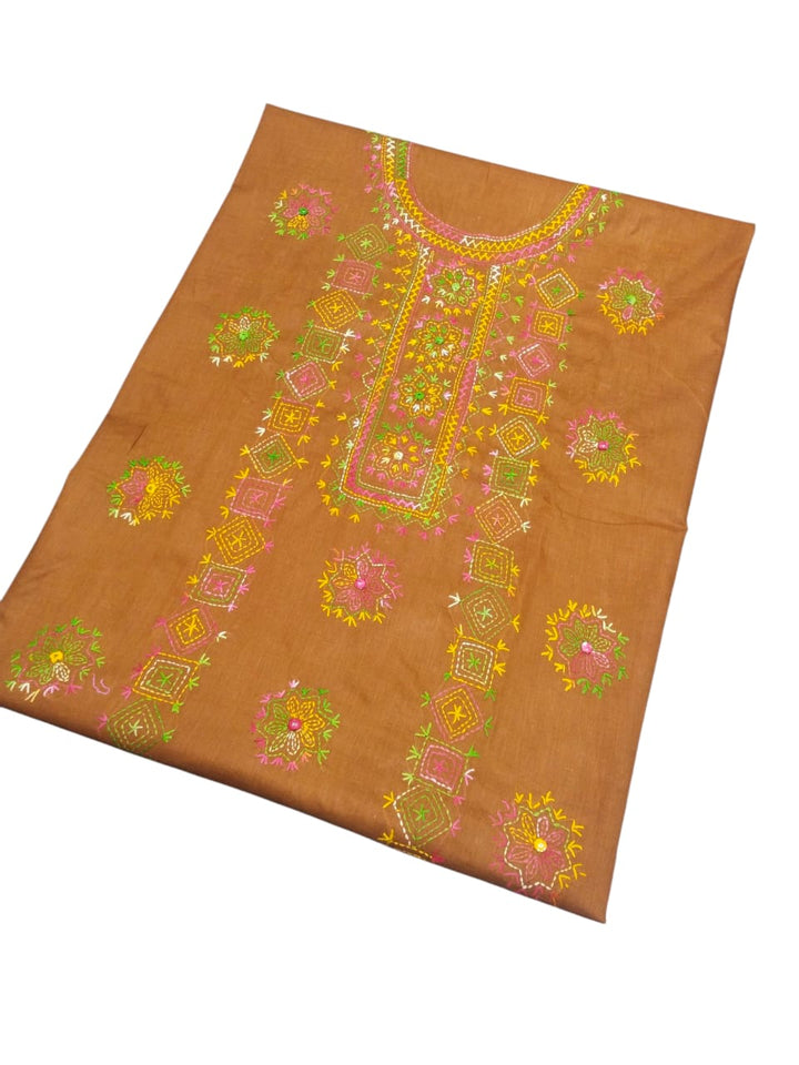 Rust colour Afghani work collection 1pc shirt